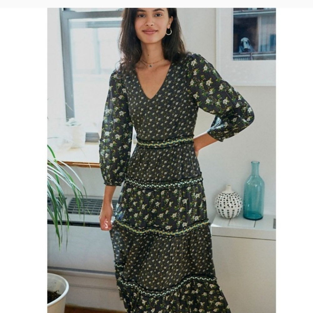 ANTHROPOLOGIE Karoline Tiered Dress